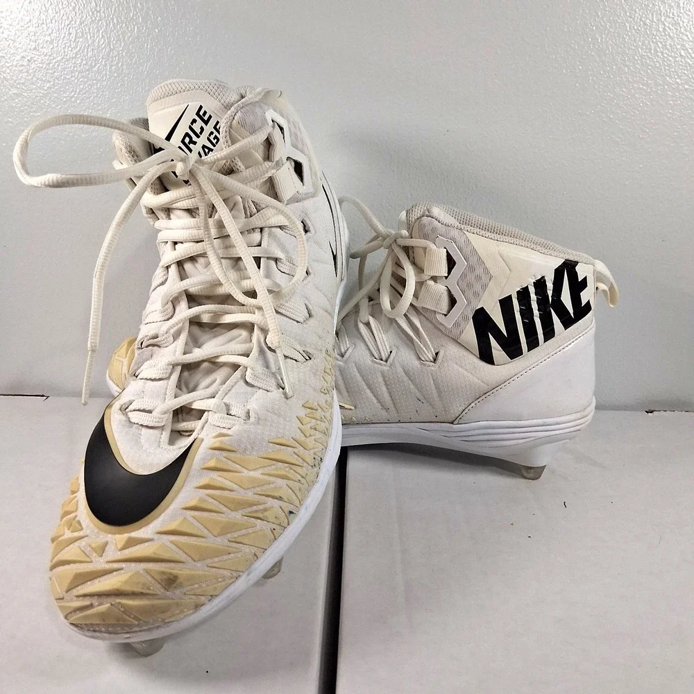 Men's‎ Nike Force Savage Pro TD Football White/black-White Us Size:13.5 preowned